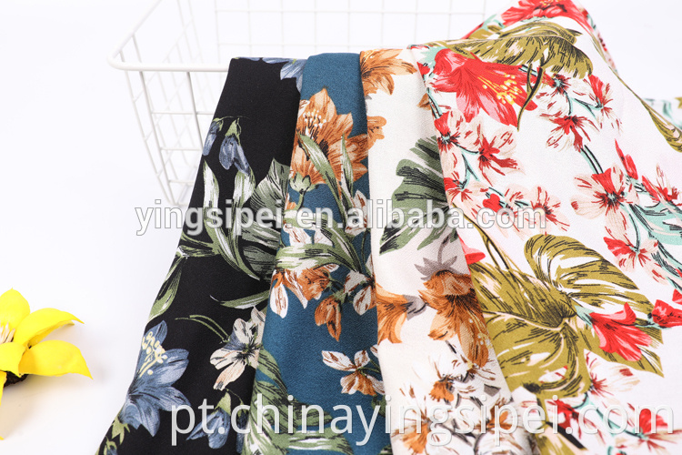 100% VISCOSE MOSS CREPE PRINTED FABRICS